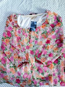 New MAX Floral Top