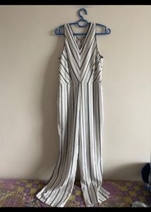 Striped Black And White Jumpsuit From Madame