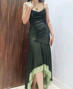 Stunningly sexy Assymetrical length glittery bodyc