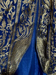 Royal Blue Embroidered Kurta Set &amp; Dupatta