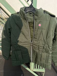 Womens jacket with detachable hoodie