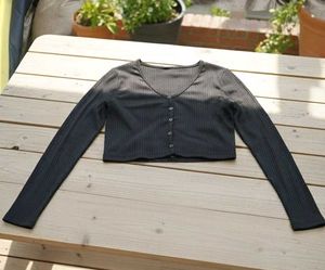 Ribbed Button-Down Top