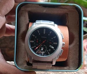Premium Fossil Chronograph Watch – Black Dial