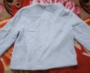 Blue Colour Buttoned Denim Jacket