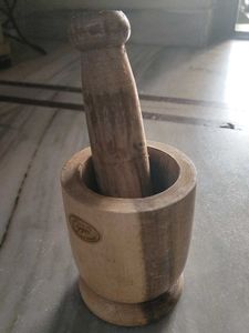 Wooden Mortar and Pestle
