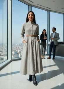 🖤Effortless Chic! The Pleated Power Dress 🖤