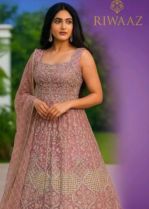 PINK PARTY WEAR GOWN