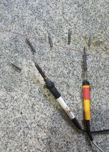 Two Soldering Tools And Iron Tips