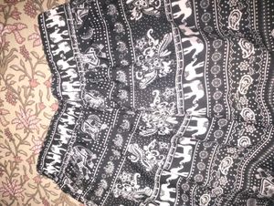 Elephant Print Palazzo Pants