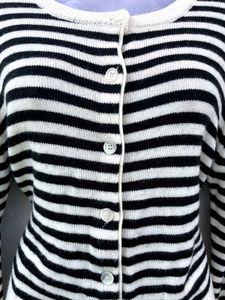 Striped Cardigan Sweater