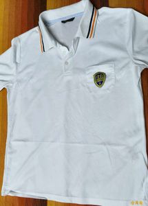 Skool Men White Polo Tshirt