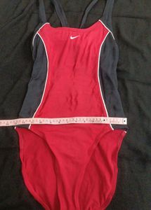 red swimsuit