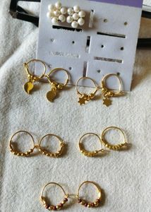 Pack Of 6 Dainty Studs And Bali