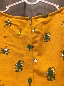 People Mustard Dress