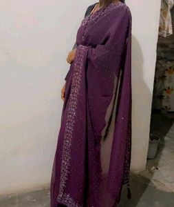 Purple Saree For Women/Girls