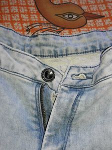 Cyan Color Jeans For Women