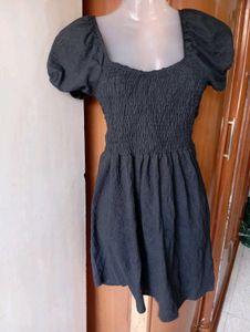 Black Smocked Dress