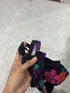 Floral Print Bikini Bra