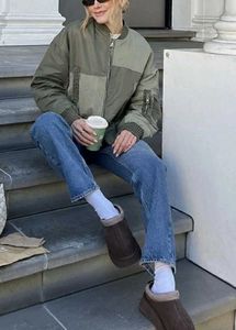 Zara distressed water repellant patchwork jacket