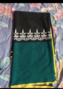 3 Combo Satin Crepe Saree