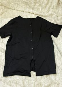 Black Graphic Print T-Shirt