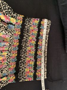 Tube Top Floor Length, Multicoloured Maxi