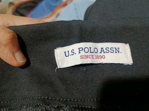 Branded Jet Black Pant From Us Polo Assn.
