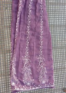 Chikankari Anarkali Long Kruti