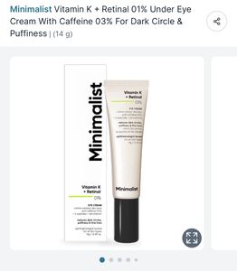 Minimalist Vitamin K + Retinal Eye Cream