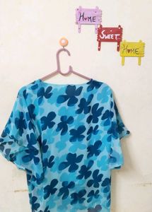 Blue Floral Top