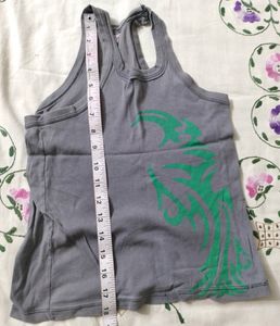 Grey Cotton Sleeveless Vest (Boy)