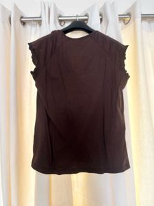 Brown Embellished Top