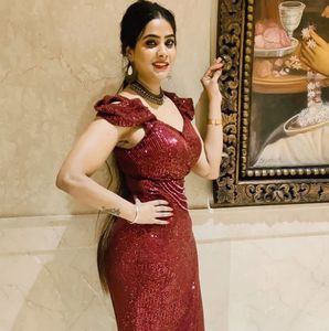 Sparkling Red Sequin Gown