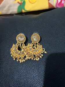 Buy 1 Get One Free Gold Drop Ear Ring