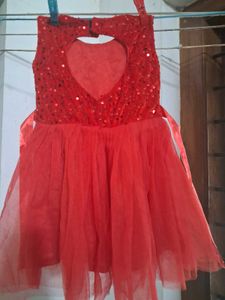 Red Sequin Party Dress