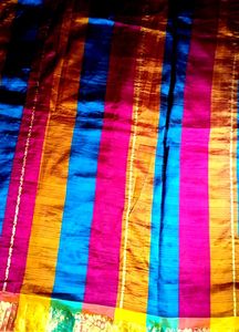 Multi Colour Kanjeevaram Silk Saree