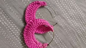 Crochet Hoop Earrings