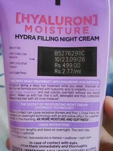 Loreal Hyaluronic Moisture Hair Leave In Treatment