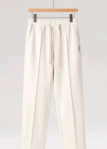 Korean Style Off-White Pleated Pant