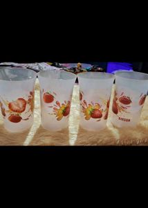 COMBO OF 2, FRUIT PEELER N 4 PIECE GLASS SET