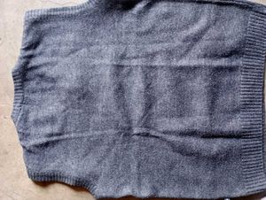 Gray Sleeveless Knit Top