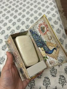Decorative Peacock Trinket Music box with Soap Bo