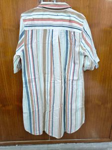 Multicolour Striped Cotton Dress