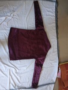 Burgundy Satin Top