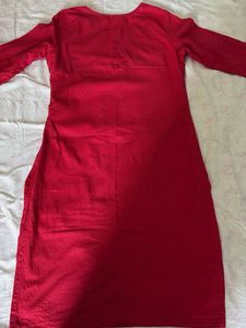 Straight Kurta-Red