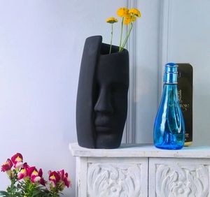 Black Ceramic Face Multipurpose Planter