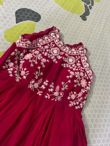 Pink Embroidered Gown