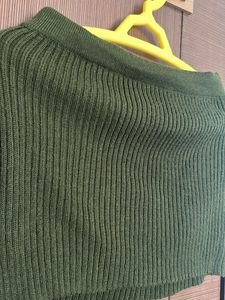 Strechable Short Bottle Green Skirt