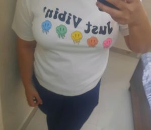 White COLOR VIBEIN TSHIRT