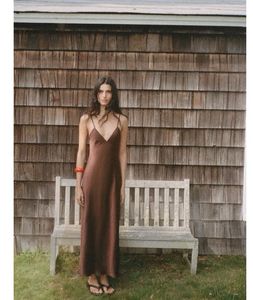 ZARA SATIN MIDI DRESS